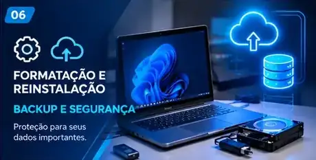 Formatação, reinstalação, backup e segurança