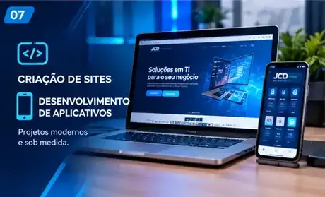 Criação de sites e desenvolvimento de aplicativos